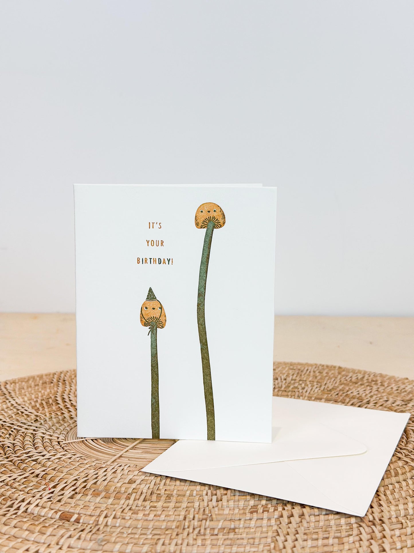 Homework Letterpress Studios - Birthday Mushrooms