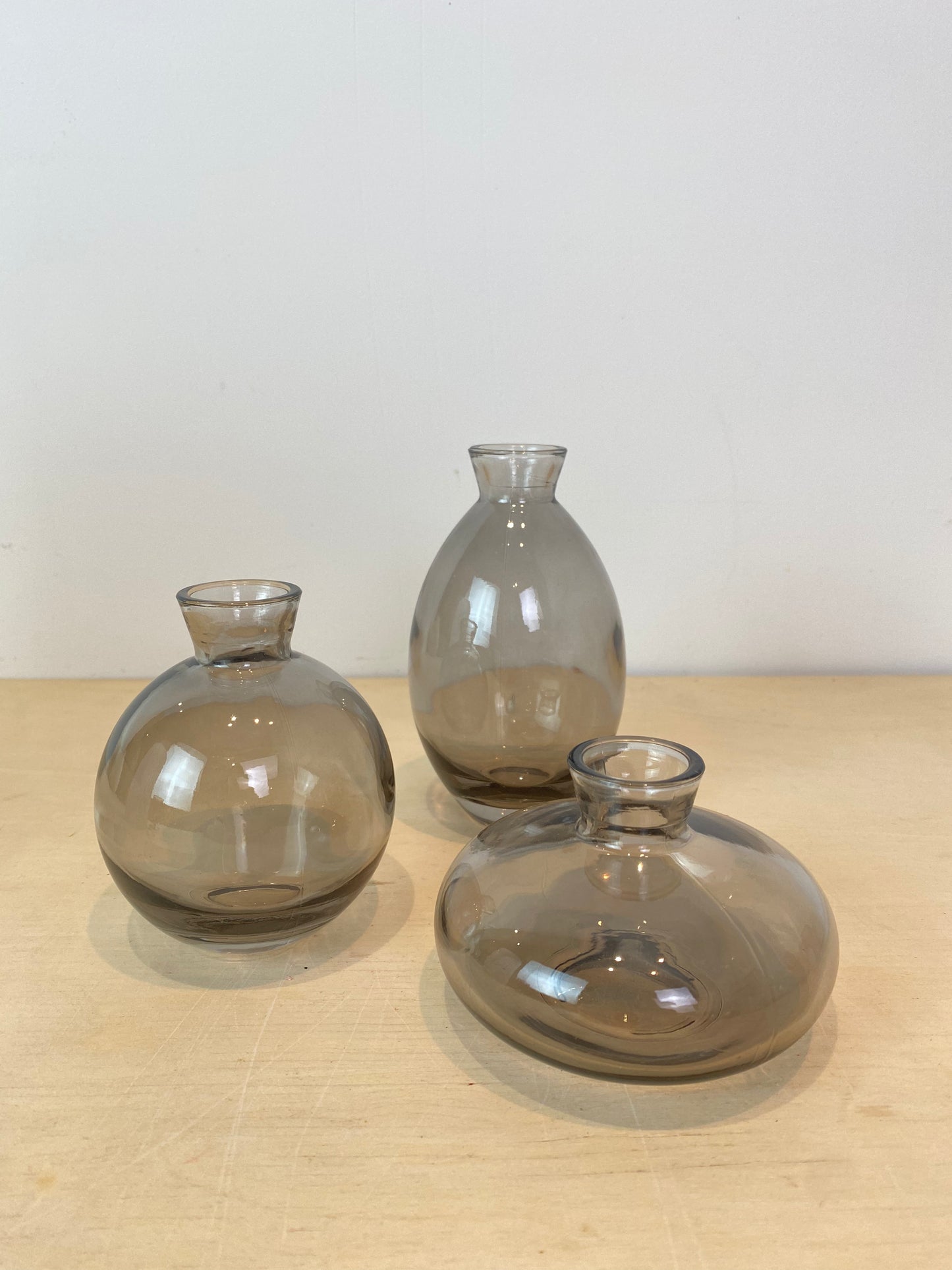 Gunmetal bud vase set