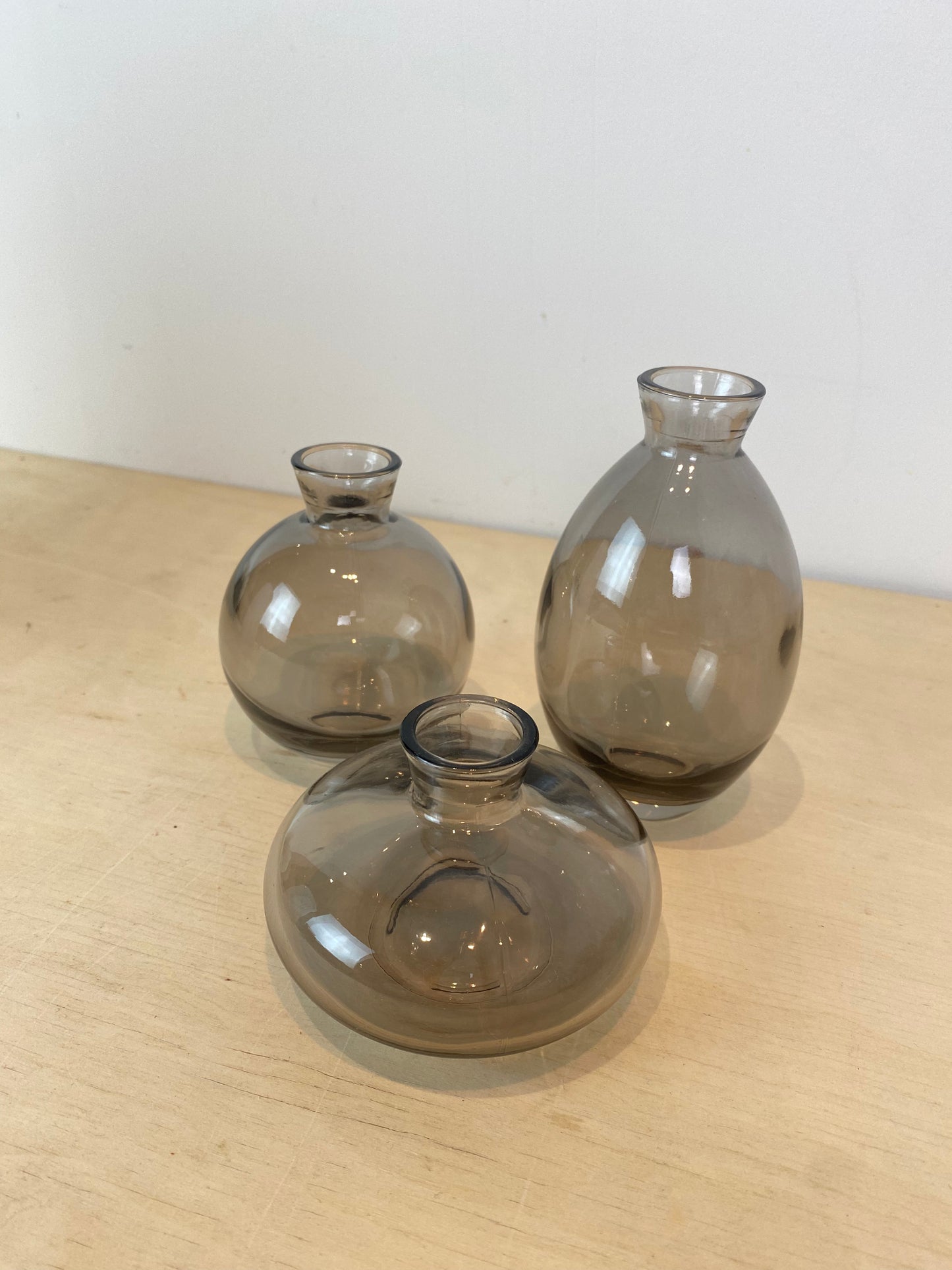 Gunmetal bud vase set