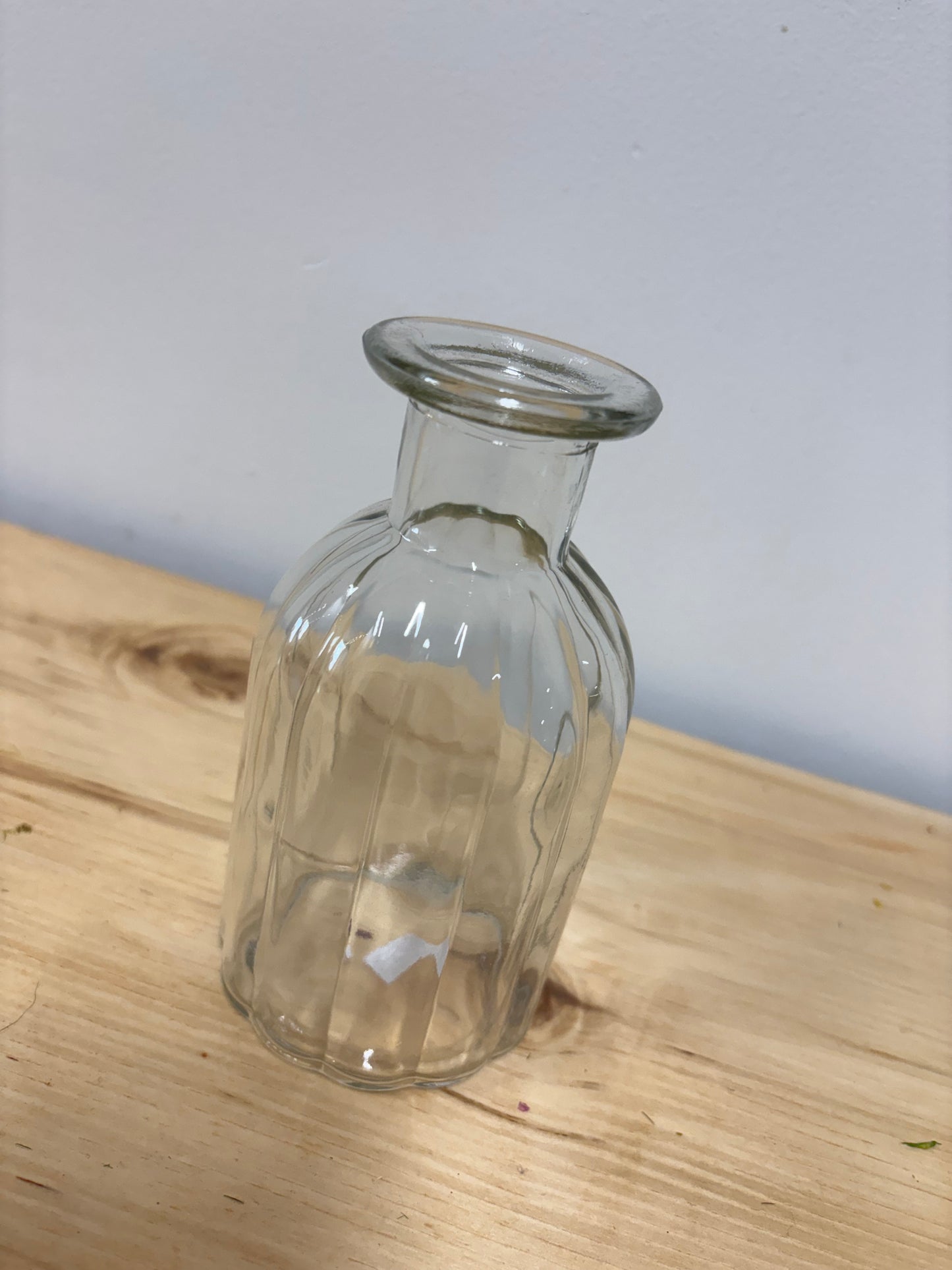 Ribbed Glass Bottle