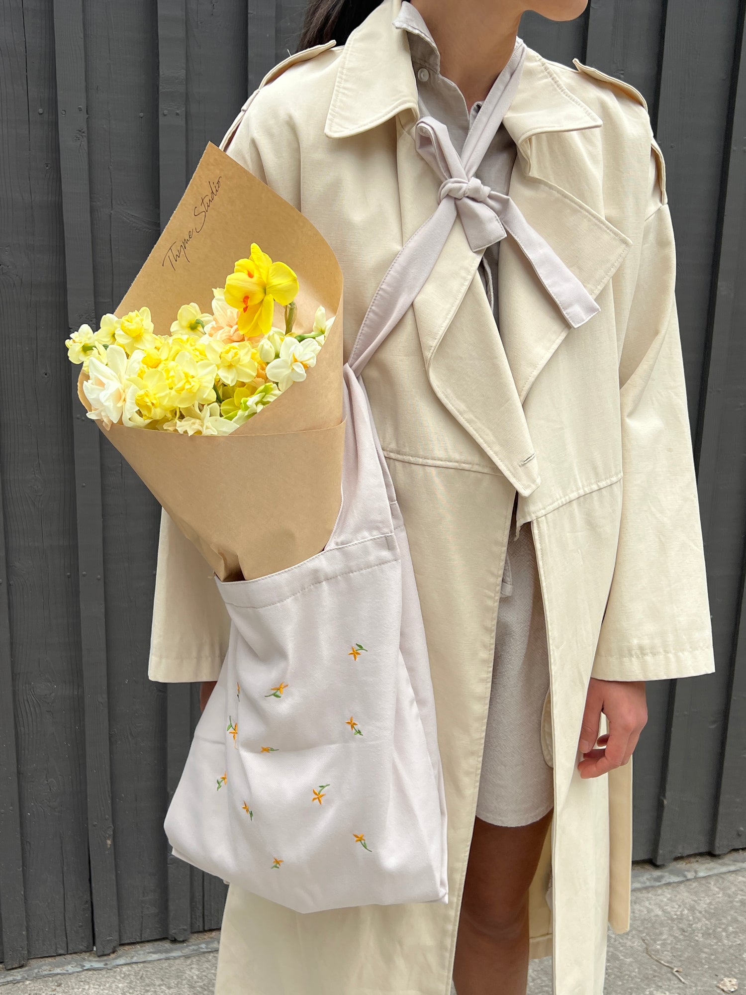 girl with flower