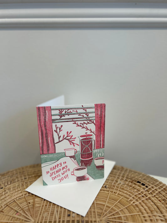 Homework Letterpress Studios - So Happy Coffee Love