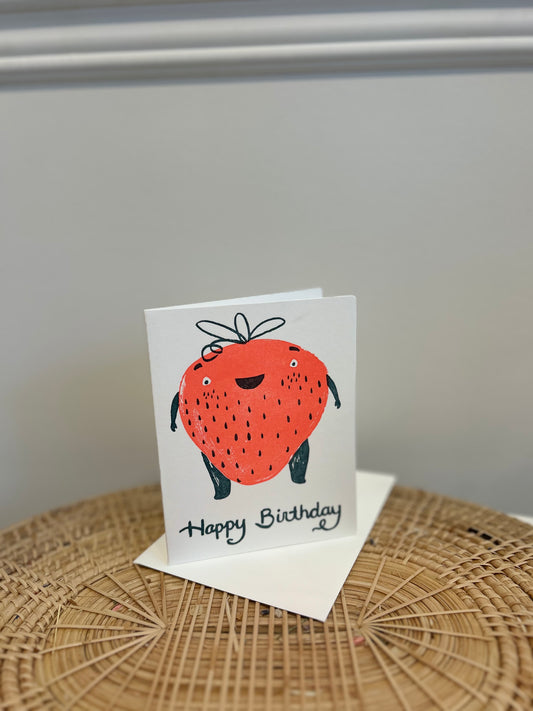 Homework Letterpress Studios - Strawberry Birthday