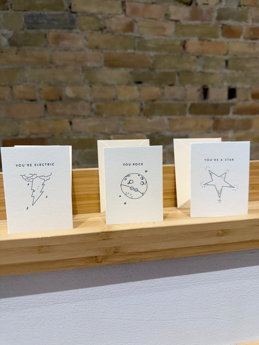 Homework Letterpress - Mini Cards