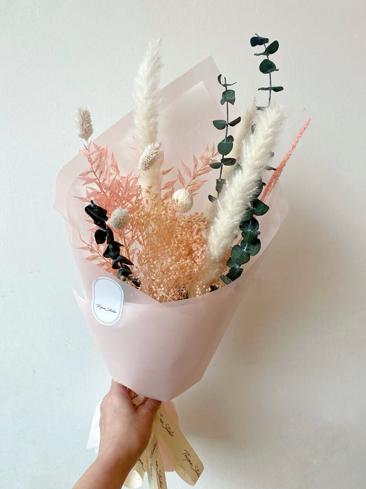 Whispers of Pink Dried Bouquet