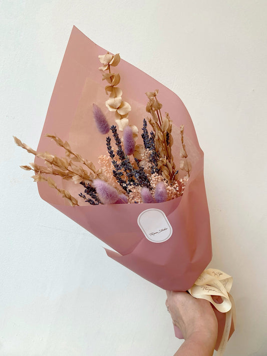 Soft Embrace in Bloom Dried Bouquet