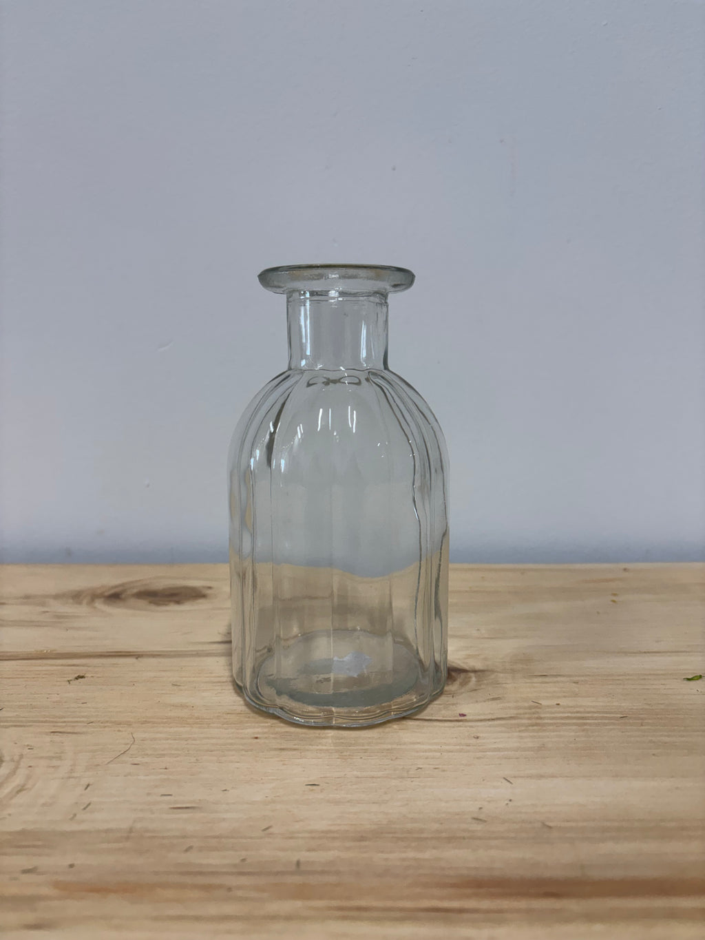Ribbed Glass Bottle