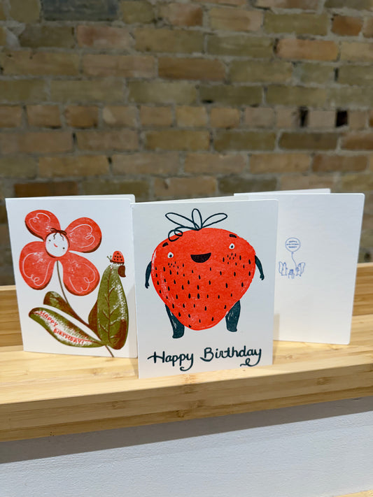 Homework Letterpress - Birthday Greeting Cards
